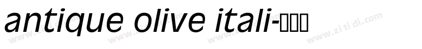 antique olive itali字体转换